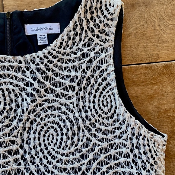 Calvin Klein Crochet Lace Tank Top - Picture 2 of 6
